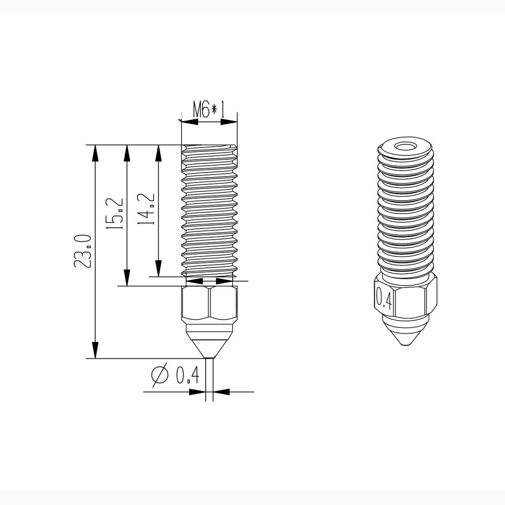 Creality K1 K1 Max Nozzle Brass High-speed 3d Printer Nozzles In Pakistan_5.jpg