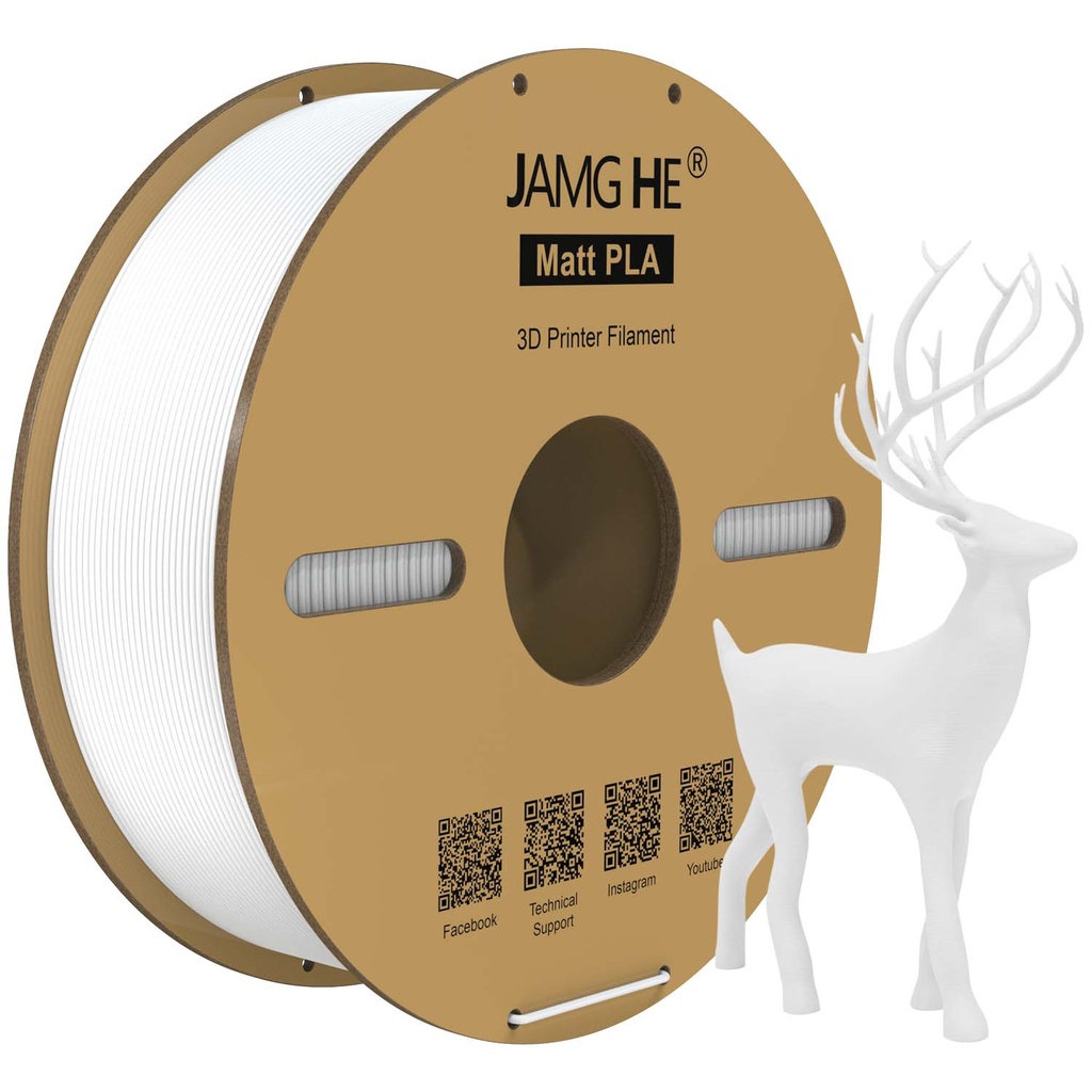 JAMG HE Matt PLA 3D Printer Filament 1.75mm 1kg Roll