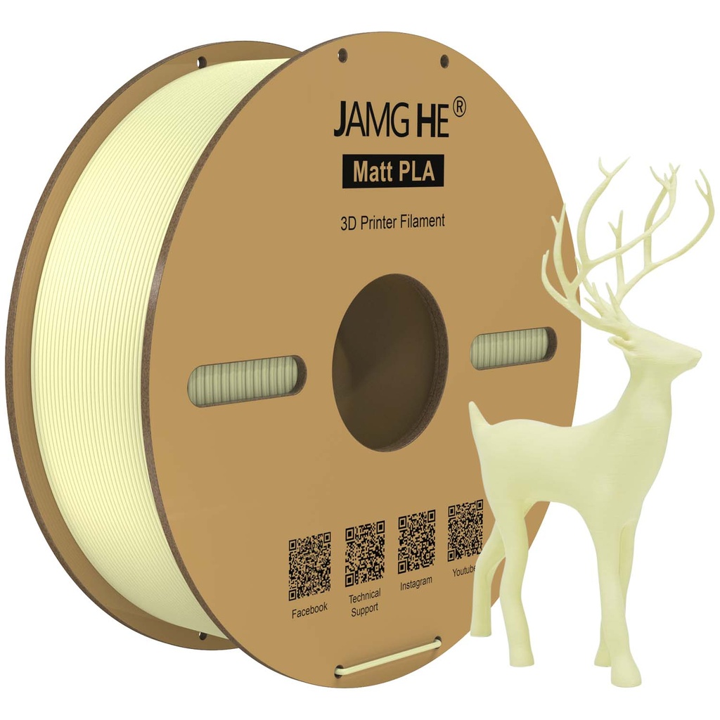 JAMG HE Matt PLA 3D Printer Filament 1.75mm 1kg Roll