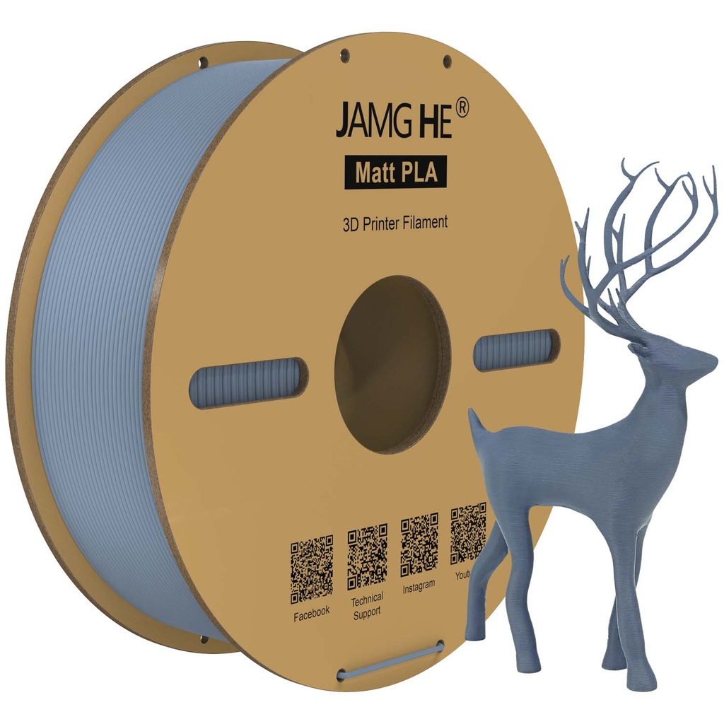 JAMG HE Matt PLA 3D Printer Filament 1.75mm 1kg Roll