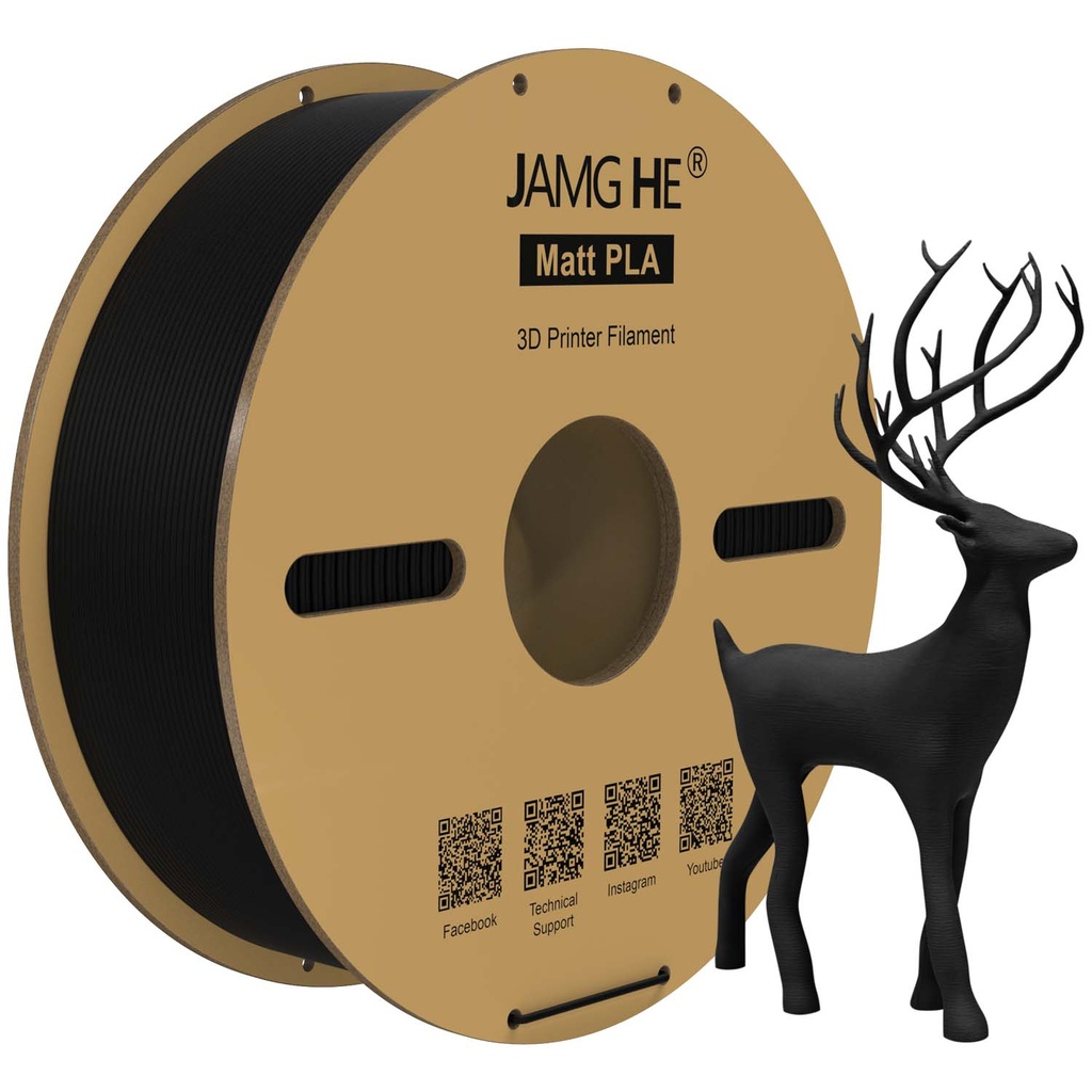 JAMG HE Matt PLA 3D Printer Filament 1.75mm 1kg Roll