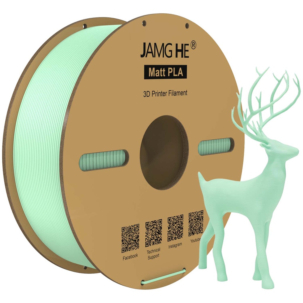 JAMG HE Matt PLA 3D Printer Filament 1.75mm 1kg Roll