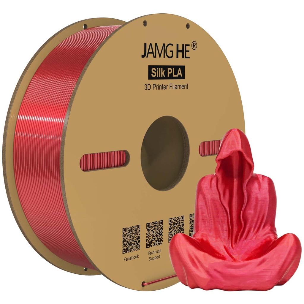 JAMG HE Silk PLA 3D Printer Filament 1.75mm 1kg Roll