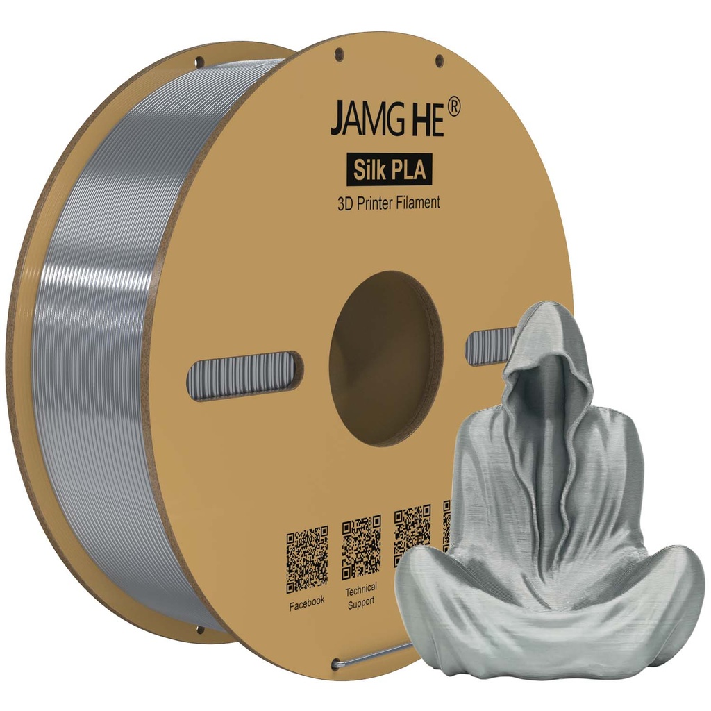 JAMG HE Silk PLA 3D Printer Filament 1.75mm 1kg Roll