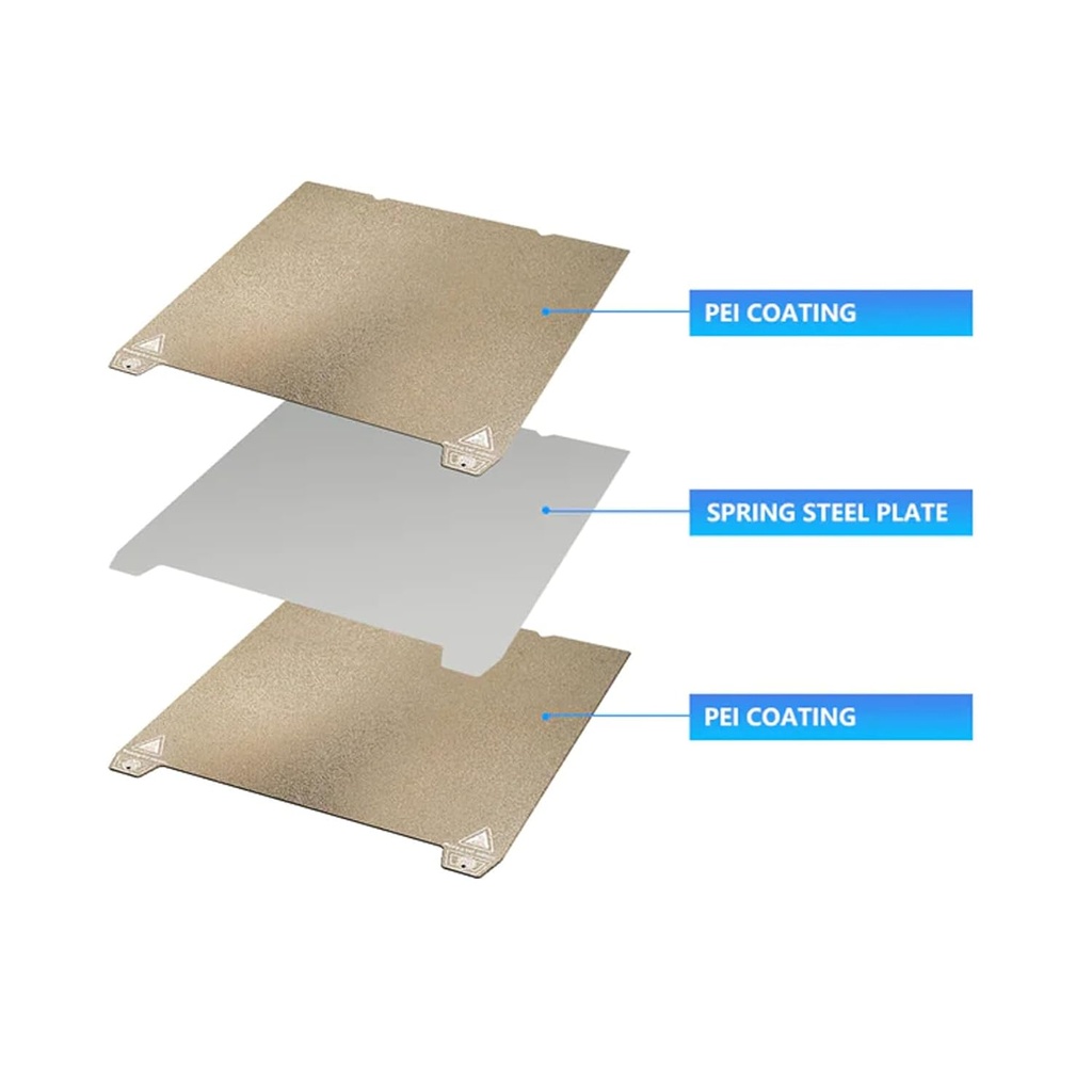 Creality K1 Max PEI Build Plate 315*310mm- Without soft Magnetic Sticker