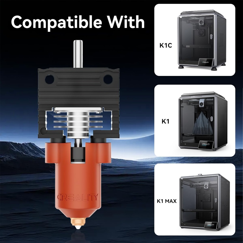 K1 Series Ceramic Heating Block Kit, 3D Printers Hotend with Integrated Quick-Swap Nozzle