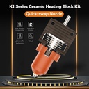 K1 Series Ceramic Heating Block Kit, 3D Printers Hotend with Integrated Quick-Swap Nozzle