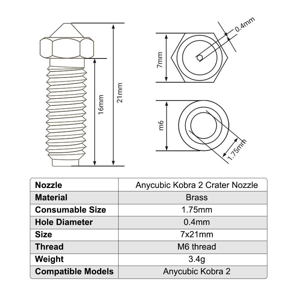 Hotend Kit For Kobra 2/Kobra 2 Plus/2 Max/2 Neo/2 Pro