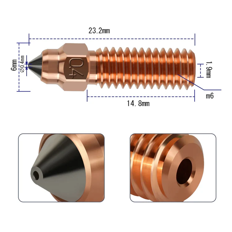 Creality K1 /K1 Max  Bimetal nozzle in Pakistan