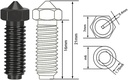 Hardened Steel Nozzle for Anycubic Kobra 2 Series in Pakistan