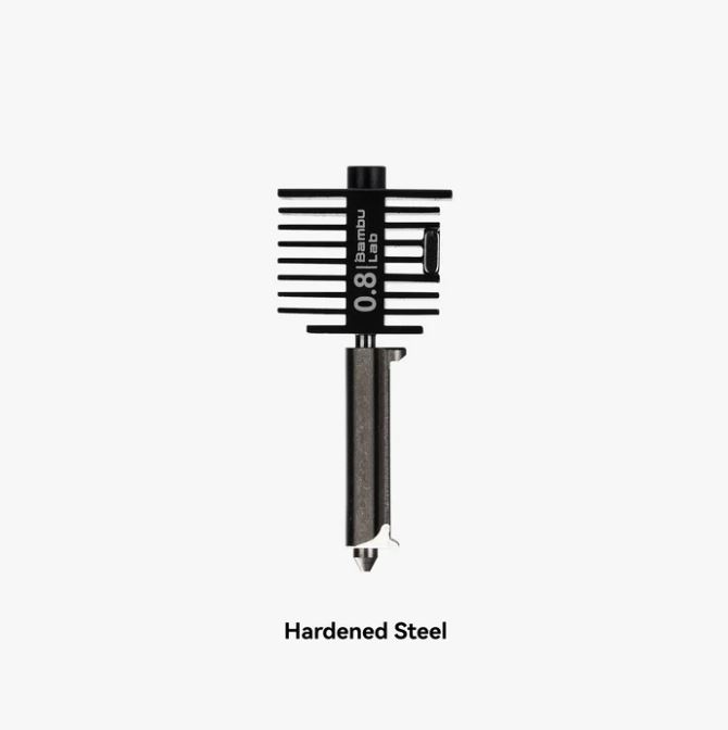 Hotend with Hardened Steel Nozzle-0.8 mm - A1 Series