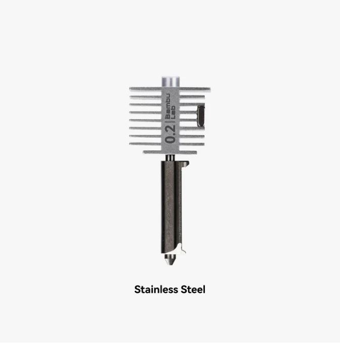 Hotend with Stainless Steel Nozzle in Pakistan-0.2 mm -Bambu Lab A1 Series