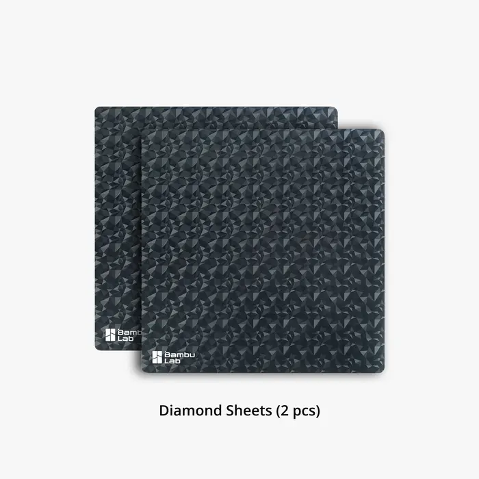 Bambu Lab 3D Effect Sheet- Diamond Sheets (2 Pcs)