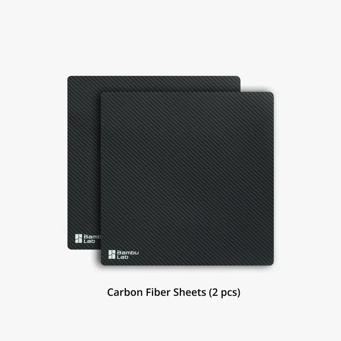 Bambu Lab 3D Effect Carbon Fiber Sheets (2 Pcs)