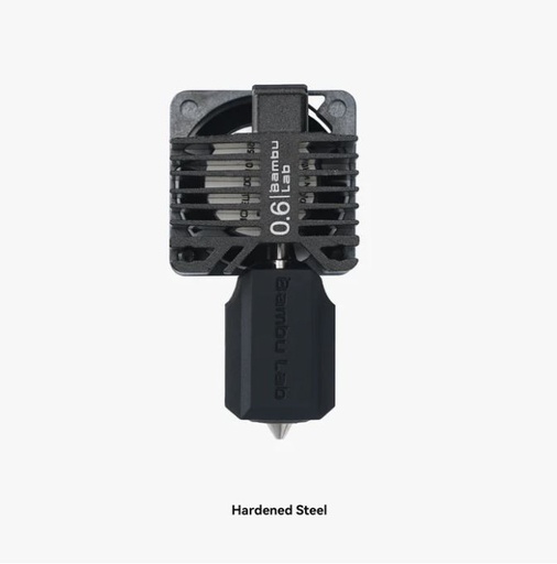 [FAH015] Bambu Lab X1E Complete hotend assembly with hardened steel nozzle -0.6