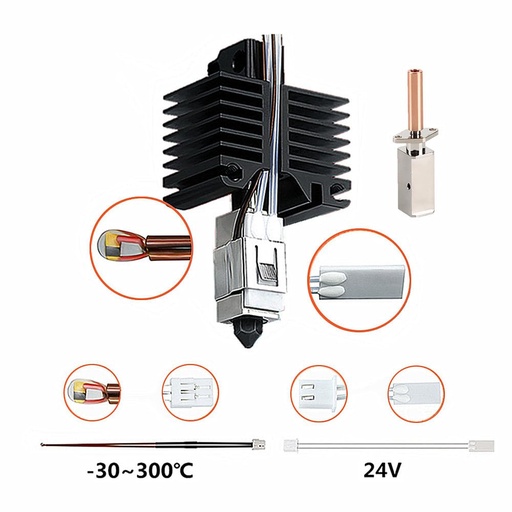 [BL-HT-PH-BMU-2.0] Bambu Lab X1 Hardened Steel Nozzle Hotend kit 2.0 in Pakistan