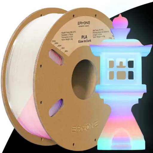 ERYONE Glow in Dark Rainbow Filament, 1kg (2.2LBS) / Spool in Pakistan